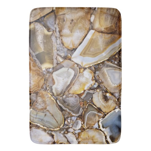 Polished Geode Stones Badematte (Vorderseite Vertikal)