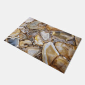 Polished Geode Stones Fußmatte (Schrägansicht)