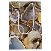 Polished Geode Stones Mittlere Geschenktüte (Rückseite)