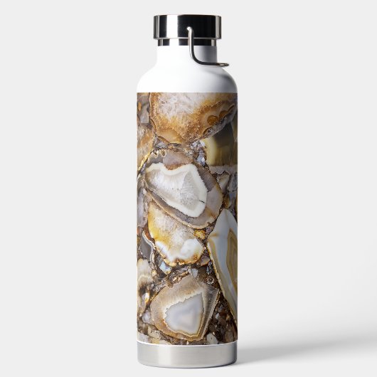 Polished Geode Stones Trinkflasche (links)