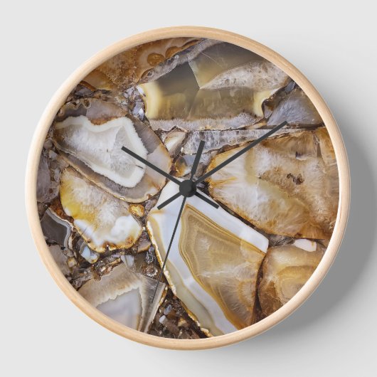 Polished Geode Stones Uhr (Vorderseite)