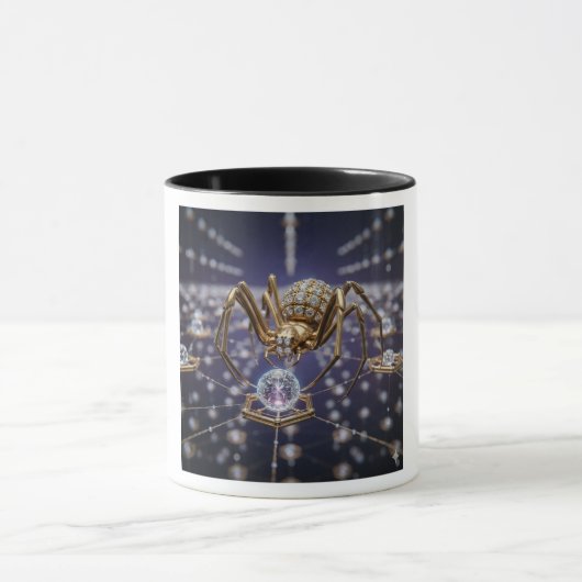 Polished Gold Spider Mug Tasse (Zentrum)
