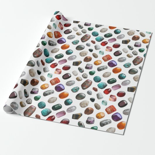 Polished Stones Pattern Geschenkpapier (Ungerollt)