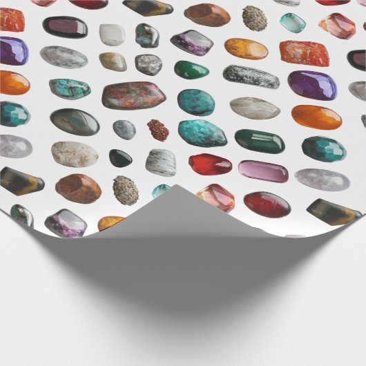 Polished Stones Pattern Geschenkpapier (Ecke)