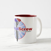 Politcal Schrauben-Tasse Zweifarbige Tasse (VorderseiteRechts)