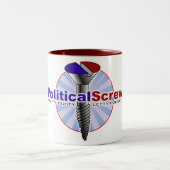 Politcal Schrauben-Tasse Zweifarbige Tasse (Mittel)