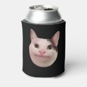 Polite Cat Meme Doppelseitiges Schwarz Dosenkühler (Kanne Rückseite)