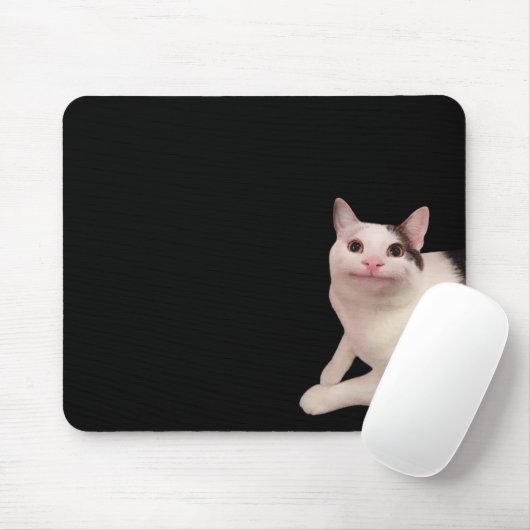 Polite Cat Meme Mouse Pad Mousepad (Mit Mouse)