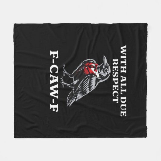 Polite F-Caw-F Fleecedecke (Vorderseite (Horizontal))