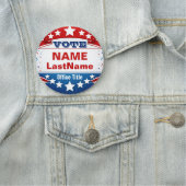 Political Campaign Template Namensschild (Beispiel)