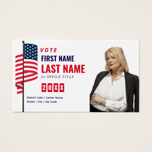Political Candidate Election Campaign Personalized (Vorderseite)