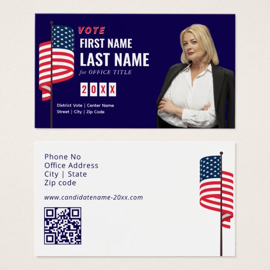 Political Candidate Election Campaign Personalized (Vorne & Hinten)