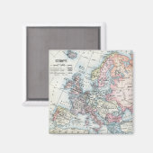 Political Map of Europe 1916 Magnet (Vorderseite/Rückseite)