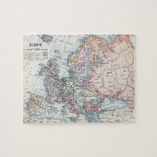Political Map of Europe 1916 Puzzle (Horizontal)