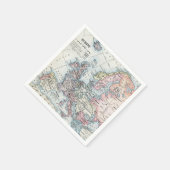 Political Map of Europe 1916 Serviette (Ecke)