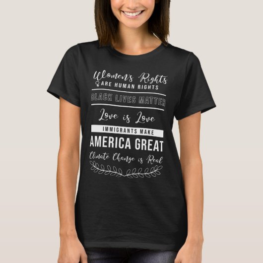Political Protes for Human Rights T-Shirt (Vorderseite)