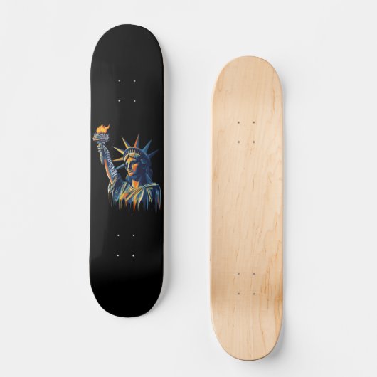 Political Protest liberty  Skateboard (Vorderseite)