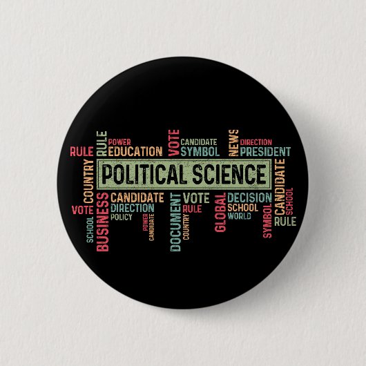 Political Science Button (Vorderseite)