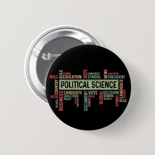 Political Science Button (Vorne & Hinten)
