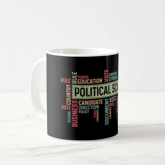 Political Science Kaffeetasse (Vorderseite Links)