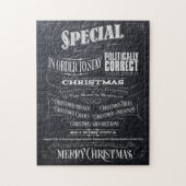 Politically Correck Chalk Chrismas Puzzle Box -I (Vertikal)