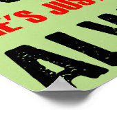 Politically Korrekte Mom Always Right Funny Poster (Ecke)