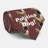 Politics German Shepherd Dog Will Bark The Truth Krawatte (Gerollt)