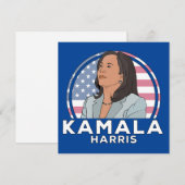 Politics Kamala Harris Dankeskarte (Vorne/Hinten)