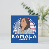 Politics Kamala Harris Dankeskarte (Stehend Vorderseite)