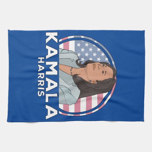 Politics Kamala Harris Geschirrtuch (Horizontal)