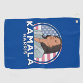 Politics Kamala Harris Golfhandtuch (Horizontal)
