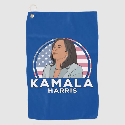 Politics Kamala Harris Golfhandtuch (Vorderseite)