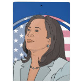 Politics Kamala Harris Klemmbrett (Rückseite)