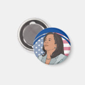Politics Kamala Harris Magnet (Vorderseite/Rückseite)