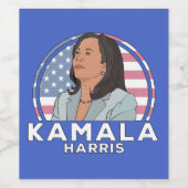 Politics Kamala Harris Weinetikett (Einzelnes Label)