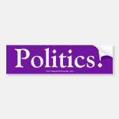 "Politik" Autoaufkleber (Vorne)