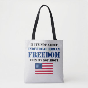 Politik der Freiheit (graue) Tasche