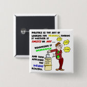 Politik ist eine Kunst (1) Button (Vorne & Hinten)