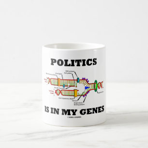 Politik ist in meinem Gene DNA-Spaß Kaffeetasse