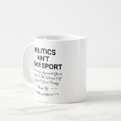 Politik ist kein Team Sport Kaffeetasse (Vorderseite Links)