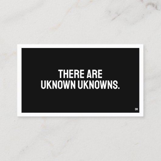 POLITIK - Minimalistische Visitenkarte (Rückseite)