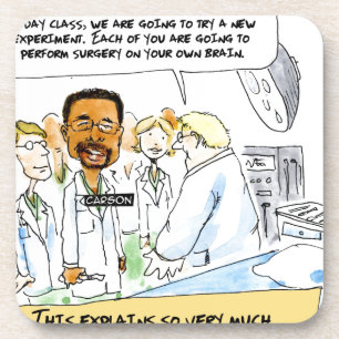 Politik: Nimmt es Operation des Gehirns? Getränkeuntersetzer