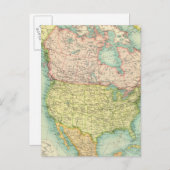 Politik Nordamerikas Postkarte (Vorne/Hinten)