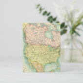 Politik Nordamerikas Postkarte (Stehend Vorderseite)