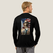 Politik of USA Tri-Blend Shirt (Voller Rücken)