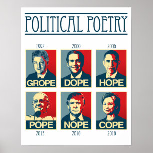 Politik-Poesie-Poster - Graps Dope Hoffnung Papst  Poster