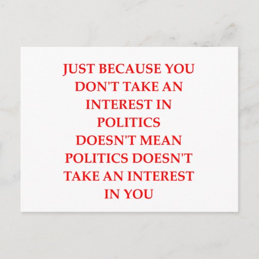 POLITIK POSTKARTE (Vorderseite)