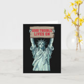 Politik Spaß Freiheitsstatue Karte (Gelbe Blume)