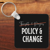 Politik statt Gebet und Kontrolle Schlüsselanhänger (Vorderseite)