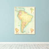 Politik Südamerikas Leinwanddruck (Insitu (Holzboden))